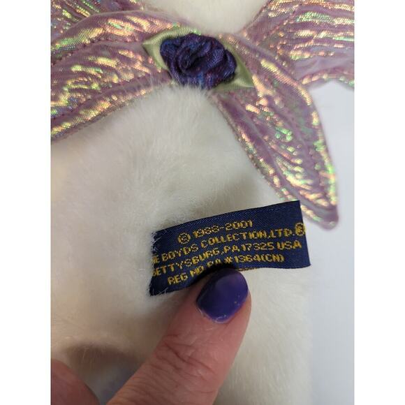 Boyds Toof Beary Boyds Bears Tooth Fairy Bear #903016 2002 Retired  Purple White - Picture 7 of 13